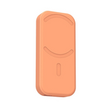 Batterie externe magnétique 5000mah 18w power bank batterie externe magnétique sans fil et filaire chargeur ultra fin couleur orange