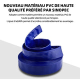 Tuyau Plat 25mm bleu PVC Longueur 20 mètres tuyau de refoulement Tuyau de refoulement plat Tuyau Plat de Pompe  tuyau souple plat