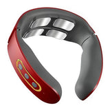 Masseur cervical 4 têtes de massage 9 vitesses masseur d'épaule et de cou à la maison d'instrument vertébral cervical rechargeable