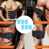 6 coussinets de gel coussin de gel ems entraîneur abdominal bande musculaire abdominale feuille d'hydrogel remplaçable gel muscle