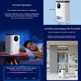 Déshumidificateur d air électrique 1400ml LCD ecran tactile déshumidification d'air avec minuterie et décongeler et déshumidifier