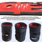 Genouillère sport réglable genouillère rotulienne ligamentaire genouillère stabilisateurs latéraux coussinets caoutchouc