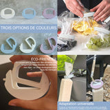 Alimentaire D'étanchéité Clips 3PCS Protection contre l'humidité et scellage des aliments Grand Clip Multifonctionnel pour Sac