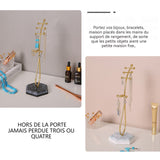 Ornements 26x9cm organisateur de bijoux en fer simple collier bracelet boucles d'oreilles ornement or petits objets decoratifs