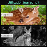 Jumelles de vision nocturne 4k 4000 mah 40mp avec 4,5 pouces lcd 8x portables wifi vision nocturne infrarouge rechargeable