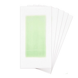 Épilation à la cire 5PCS 18x9cm papier dépilatoire 5 morceaux de coton hydratant crème jetable épilation la barbe des aisselles