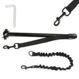 Laisse de vélo pour chien 120-148cm métal rotation à 180 degrés installation facile laisse chien velo laisse pour chien de vélo