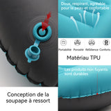 Oreiller de voyage 100g Portable Gonflable Respectueux de l'environnement Étanche Durable Respectueux de la peau Oreiller Gonflable