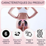 Stimulateur musculaire 6 modes réglables Matériau sûr Rechargeable par USB Utilise la technologie EMS Facile à utiliser Rose