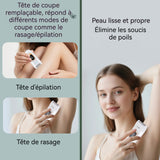 Épilateur électrique 2 en 1 5w 800mah ipx7 étanche épilation et rasage 2 niveaux réglable épilateur pour femme rasoir pour femme