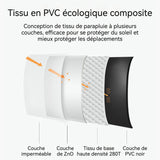 Parasol 8 baleines 98x67cm pour les jours ensoleillés et pluvieux mini parapluie de poche parapluie anti-UV coupe-vent et portable