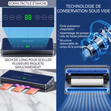 Machine sous vide 120W avec 100 sacs sous vide ecran tactile étanche machine sous vide alimentaire amovible multifonctionnelle