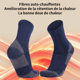 Chaussettes chaudes 38-44 taille en mérinos chaussettes thermiques pour homme et femme respirante et épaisses chaussettes d'hiver