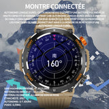 Montre connectée 4.78X1.35cm smartwatch montre bluetooth surveillance santé fréquence d'exercice montre à connectivité bluetooth