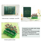 arte de voeux 20x15cm 3D carte de remerciement alphabet carte de sympathie ornement action de grâce bénédictions carte postale