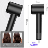 Sèche cheveux 1600W 3 niveaux vitesse du vent 3 réglages de température 21 modes de vitesse du vent Sèche-cheveux professionnel