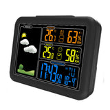 Réveil avec fonction de prévision météo thermomètre thermomètre hygromètre intérieur extérieur réveil électronique à écran couleur