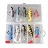 Leurres de pêche kit 10 pcs PVC 10cm leurre souple pour brochet truite bar leurre souple pour brochet leurre de surface flottante