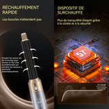 Thermal brush 1000W 6 en 1 peigne à air chaud avec 3 modes de vitesse du vent et de température cheveux puissants et séchage rapide