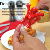 Bouchon de bouteille 2PCS petit bonhomme rouge drôle convient pour vin rouge boissons condiments pour garder boissons frais
