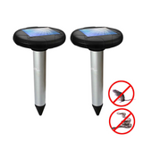 Répulsif à ultrasons solaire 2pcs répulsif solaire imperméable contre les campagnols dissuade taupes gaufres les serpents les rats
