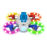 Jouet Volant 2.4GHZ Télécommande résistante aux chutes Commande vocale Hoverable Portable Lumières colorées Mini drone pour enfants