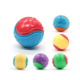 2PCS jouets pour chiens bille de broyage grande balle d'entraînement pour chien sonore en forme de C deux couleurs aléatoires