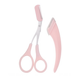 Lot de 2 Outil de Coupe des Sourcils Ciseaux à sourcils avec peigne Ciseaux à sourcils pour Couper les Sourcils Cils