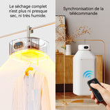 Sèche-linge peut supporter 10 kg désodorisant et anti-acariens portable et pliable séchage rapide sécher à 68 degrés celsius