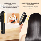 Brosse lissante pour cheveux sans fil céramiques mch 7,4w 2000mah 4 niveaux température réglables lisseur cheveux fers à lisser