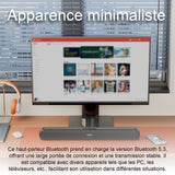 Enceinte bluetooth sans fil 62cm 20w pour PC TV bluetooth 5.3 avec 4 haut-parleurs stéréo haut-parleur bluetooth bass puissantes