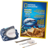 Kit de fouille 3 fossiles de Dents de Requins à extraire Jeu Scientifique et éducatif pour Enfants Cadeau pour Garçon et Fille 6 Ans
