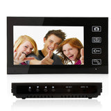 Sonnette vidéo sans fil Moniteur vidéo 7 pouces Caméra HD Kit pour villa, maison, bureau, appartement Interphone bidirectionnel