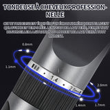 Tondeuse à cheveux rechargeable avec tête de coupe en céramique 3 peignes cheveux tondeuse professionnel  de coupe cheveux sans fil