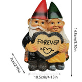 Ornement de Pâques pour couple nain Ornement d'amour de Pâques Décorations de Thanksgiving Home Table Garden Ornament Character