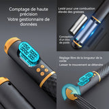 Corde à sauter 3m ABS corde à sauter intelligente Ballon d'attache à double usage corde à billes compteur LED sports fitness boxe