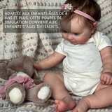 Poupée bébé 50 cm simulation étanche bébé simulé réalistes avec biberon et tétine jouets poupée poupée de simulation bébé fille