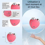Instrument de beauté 3 vitesses réglables double rouleau 60x50x25mm mini appareil beauté micro-courant masseur de voyage portable