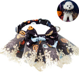 Halloween fournitures pour animaux de compagnie collier de vacances écharpe en dentelle collier de chat collier de chien