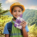 Talkie walkie enfants 2 PCS 300m distance de communication sans obstacle jouet interactif parlant de dessin animé avec cordon
