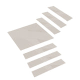 Tapis d'escalier 5pcs Diatomite Stair Tread Mats Anti-scratch Wear-resistant Soft Leather Stair Anti-slip Mats