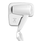 Sèche-cheveux mural 18 x 17 cm 1300 W Indice d'étanchéité IPX1 Plusieurs options d'alimentation Haute qualité pour les hôtels