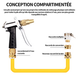 Tuyau d'arrosage extensible 30m ABS tuyau magique flexible anti-fuite léger et facile à ranger tuyau arrosage extensible jaune