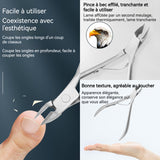 oupe-ongles 6,2 x 9,2 cm utilisé pour éliminer les peaux mortes les callosités et les envie coupe-ongles porta ciseaux à ongles