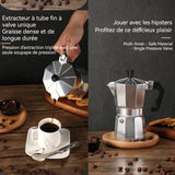 afetière moka 600ml cafetière moka en acier inoxydable équipement fabrication café pour 12 personnes cafetière portative pot moka