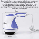 Masseur 25w 17x15x11cm avec 4 têtes de massage électrique masseur anti-stress pour tout le corps pour hommes et femmes portable