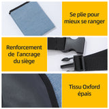 Protection voiture chien 109x49cm détachable universelle housse voiture siege arriere imperméable facile à nettoyer pour chien
