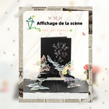 arte de voeux 20x15cm carte de vœux 3D créative papillon noir sculpture en papier carte de vœux d'anniversaire carte postale