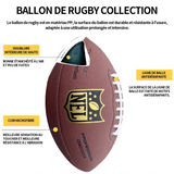 Ballon de rugby 6 taille PP approprié pour les enfants et adultes aux jeunes qui s'entraînent marron ballon de rugby collection