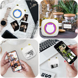 imprimante thermique chat  sans fil Avec chat respiratoire changeant de couleur respiratoire imprimante photo Portable Bluetooth